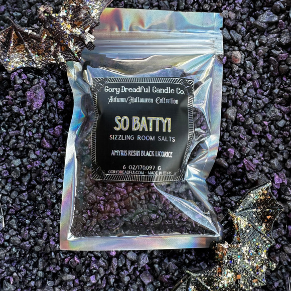 So Batty! Sizzling Room Salt Crystal Potpourri: Amyris Resin Black Licorice - Picture 5 of 10